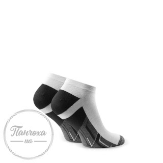 Шкарпетки STEVEN 101 (sport 9) р.35-37 білий-сірий