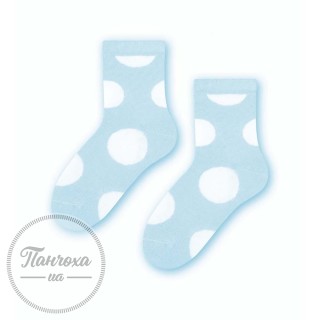 Шкарпетки дитячі STEVEN 033 (горохи) р.29-31 Блакитний