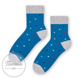 Шкарпетки підліткові STEVEN 060 (горох 1) р.38-40 синій