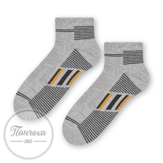 Шкарпетки чоловічі STEVEN (смужки1) 054 р.44-46 Св.сірий