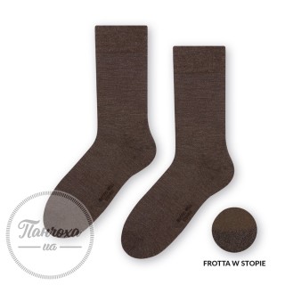 Шкарпетки чоловічі STEVEN MERINO WOOL 130 (махрова стопа) р.44-46 коричневий