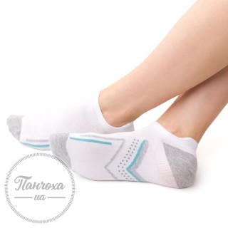 Шкарпетки жіночі STEVEN 050 (sportowe2) р.35-37 Білий-сірий