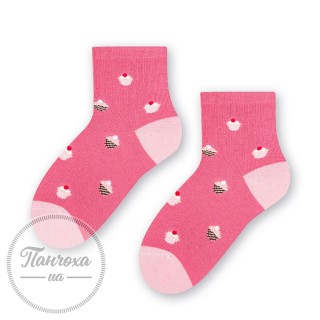 Шкарпетки дитячі STEVEN 014 (капкейк) р.26-28 рожевий