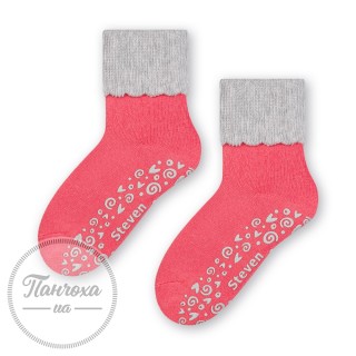Шкарпетки дитячі STEVEN 038 ABS р.29-31 Рожевий/св.сірий