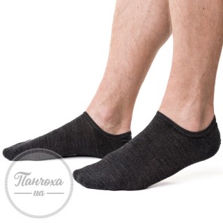 Шкарпетки чоловічі STEVEN 130 (ультракороткі) р.44-46 темно-сірий