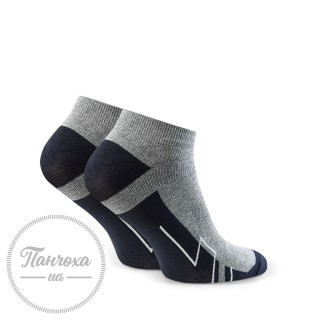Шкарпетки чоловічі STEVEN 101 (смуга) р.41-43 сірий-темно-синій