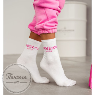 Носки Женские MILENA (PROSECCO MOOD) p.37-41 белый-розовый