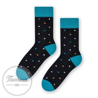 Шкарпетки підліткові STEVEN 060 (горох 1) р.38-40 темно-синій