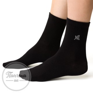 Шкарпетки жіночі STEVEN 099 (дрібний візерунок 1) р.38-40 чорний