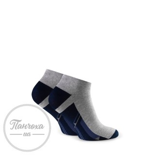 Шкарпетки чоловічі STEVEN 101 (sport 7) р.44-46 сірий-джинс