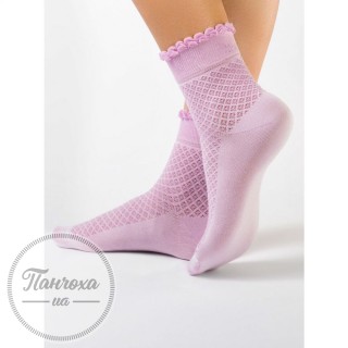 Шкарпетки жіночі CONTE CLASSIC (тонкі,з пікотом) 15С-22СП р.23, 055 Бузковий