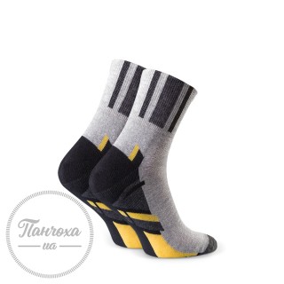 Шкарпетки жіночі STEVEN 040 (спортивні) р.35-37 сірий-темно-сірий