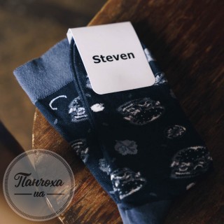Шкарпетки підліткові STEVEN 060 (гамбургер) р.38-40 темно-синій