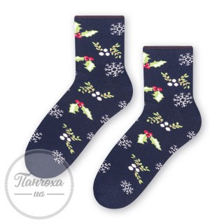 Шкарпетки жіночі STEVEN 123 (зимовий візерунок) р.35-37 Гранат