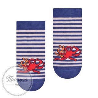 Шкарпетки дитячі STEVEN 004 (восьминіг) р.29-31 синій-беж