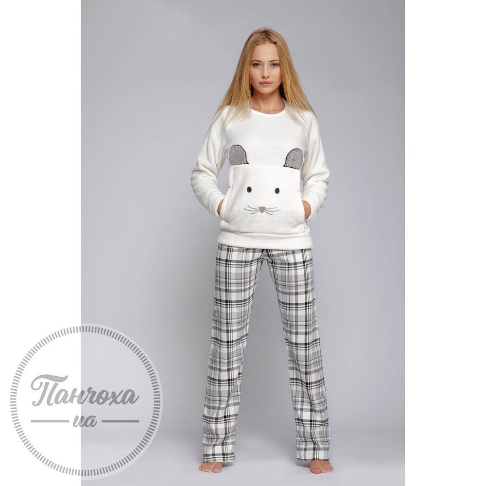 Піжама жіноча SENSIS "Мишка" (L) Білий-сірий Піжама жіноча SENSIS "Мишка" (L) Білий-сірий