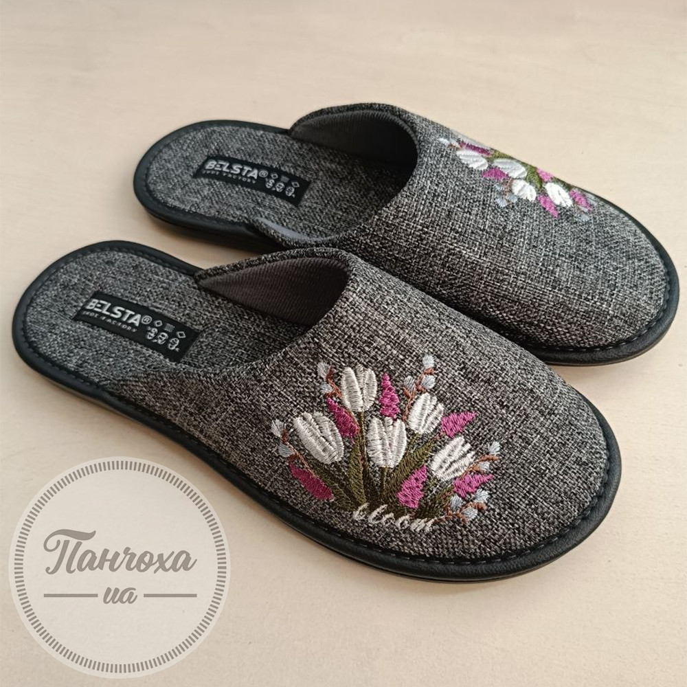 Тапочки жіночі BELSTA 88-60 №1830 092 С-12 092 С-12 р.38 Сірий Тапочки жіночі BELSTA 88-60 №1830 092 С-12 092 С-12 р.38 Сірий