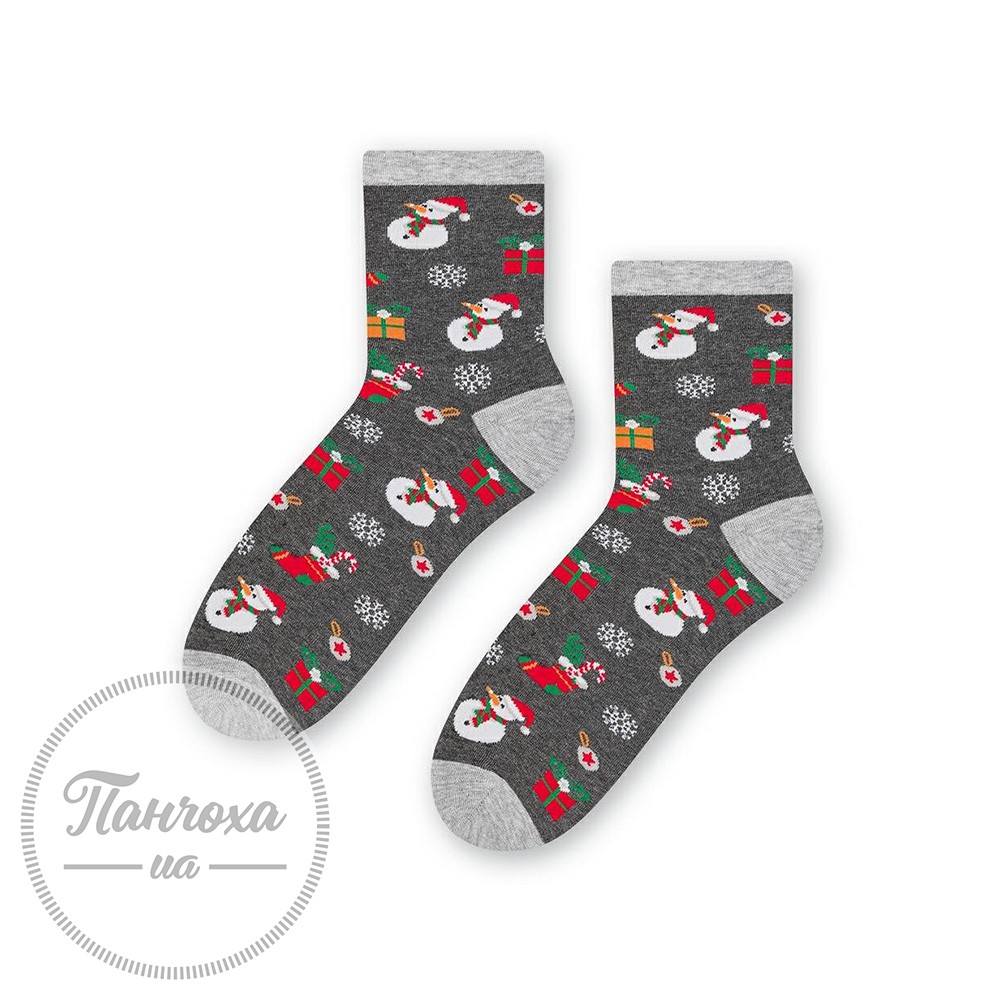 Шкарпетки жіночі STEVEN 136 (сніговик) р.38-40 сірий Шкарпетки жіночі STEVEN 136 (сніговик) р.38-40 сірий
