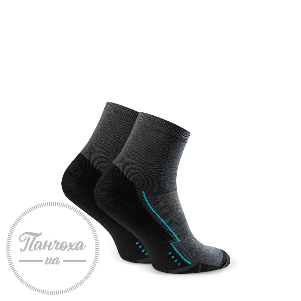 Шкарпетки чоловічі STEVEN (спортивні 7) 054 р.41-43 графіт-чорний