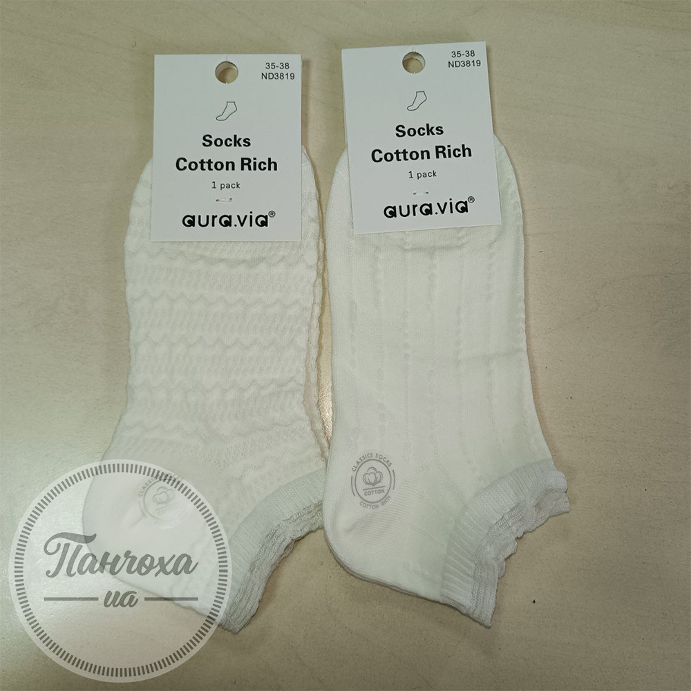 Шкарпетки жіночі AURA.VIA ND3819 р.35-38 Молочний (хвилі) Шкарпетки жіночі AURA.VIA ND3819 р.35-38 Молочний (хвилі)