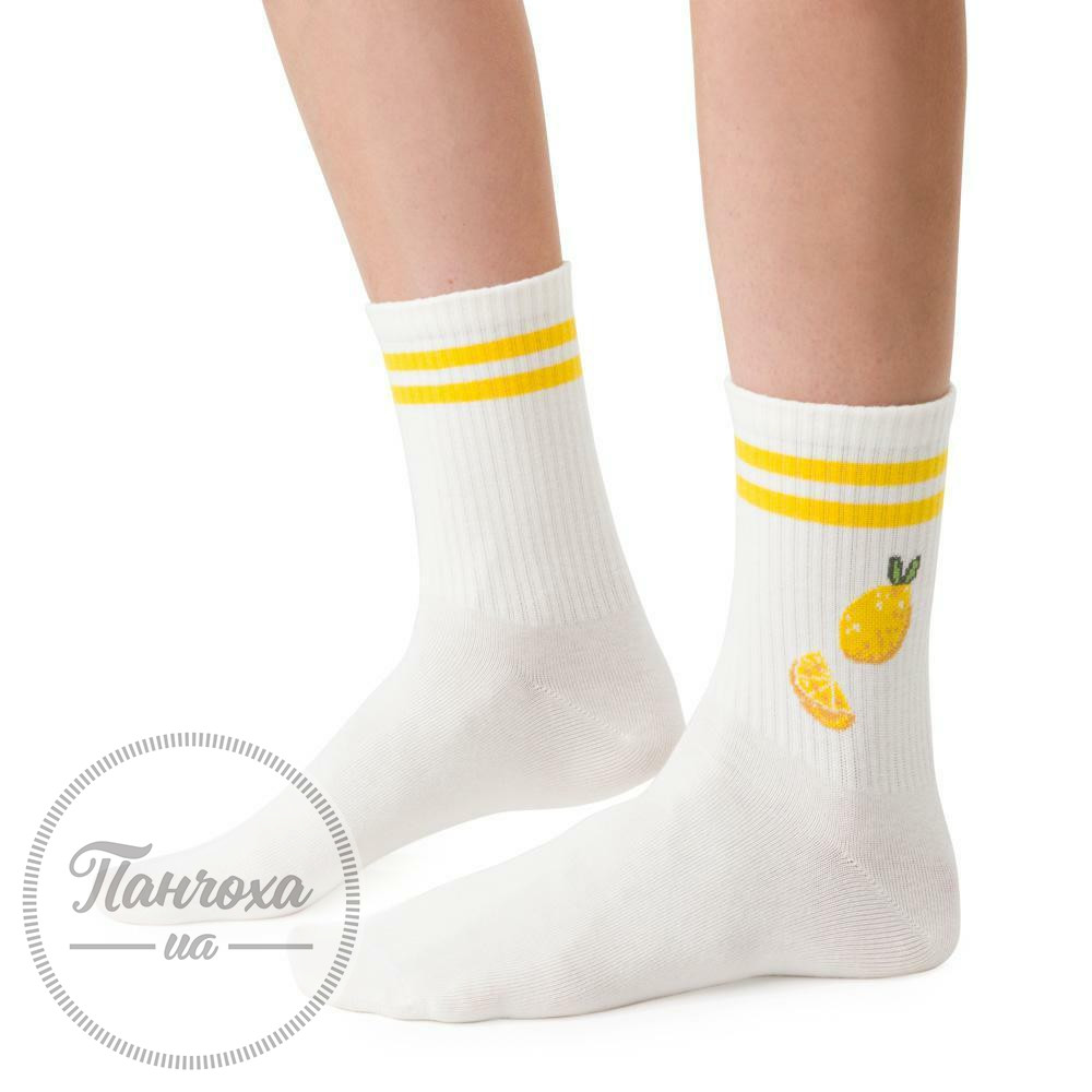 Шкарпетки жіночі STEVEN 099 (лимон) р.35-37 молочний Шкарпетки жіночі STEVEN 099 (лимон) р.35-37 молочний