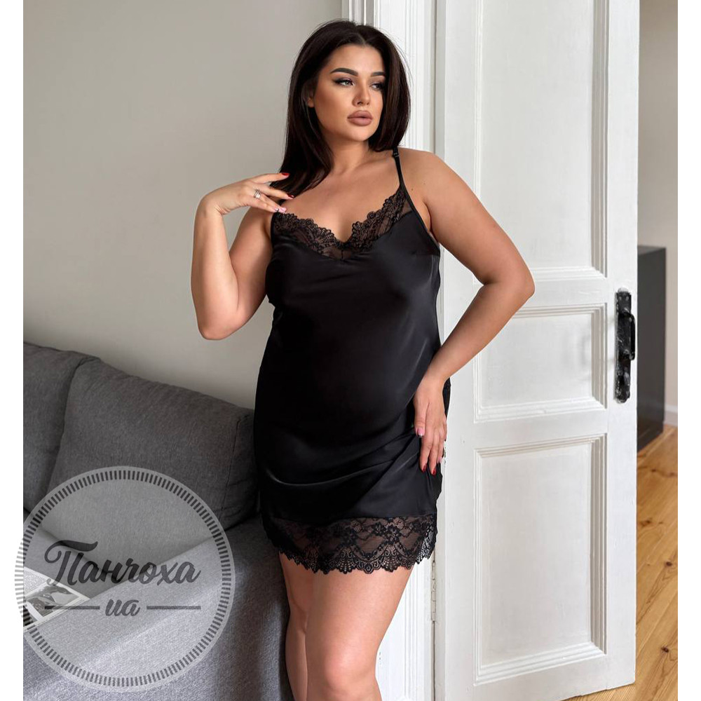 Нічна сорочка жіноча JULIA 5124_25 р.54-56 Чорний Нічна сорочка жіноча JULIA 5124_25 р.54-56 Чорний