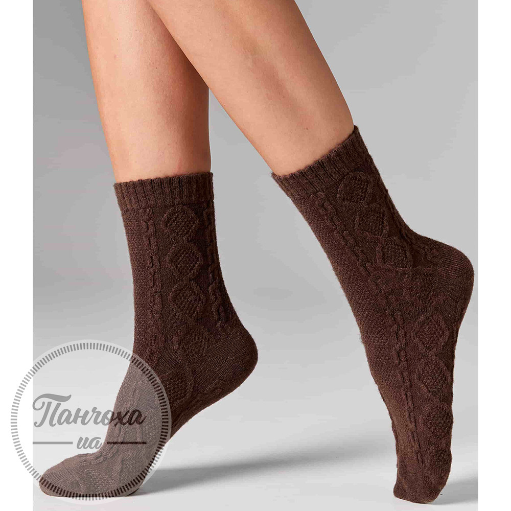 Шкарпетки жіночі LEGS SOCKS WOOL ROMB W35 (2 пари) р.36-41 Marrone-beige Шкарпетки жіночі LEGS SOCKS WOOL ROMB W35 (2 пари) р.36-41 Marrone-beige