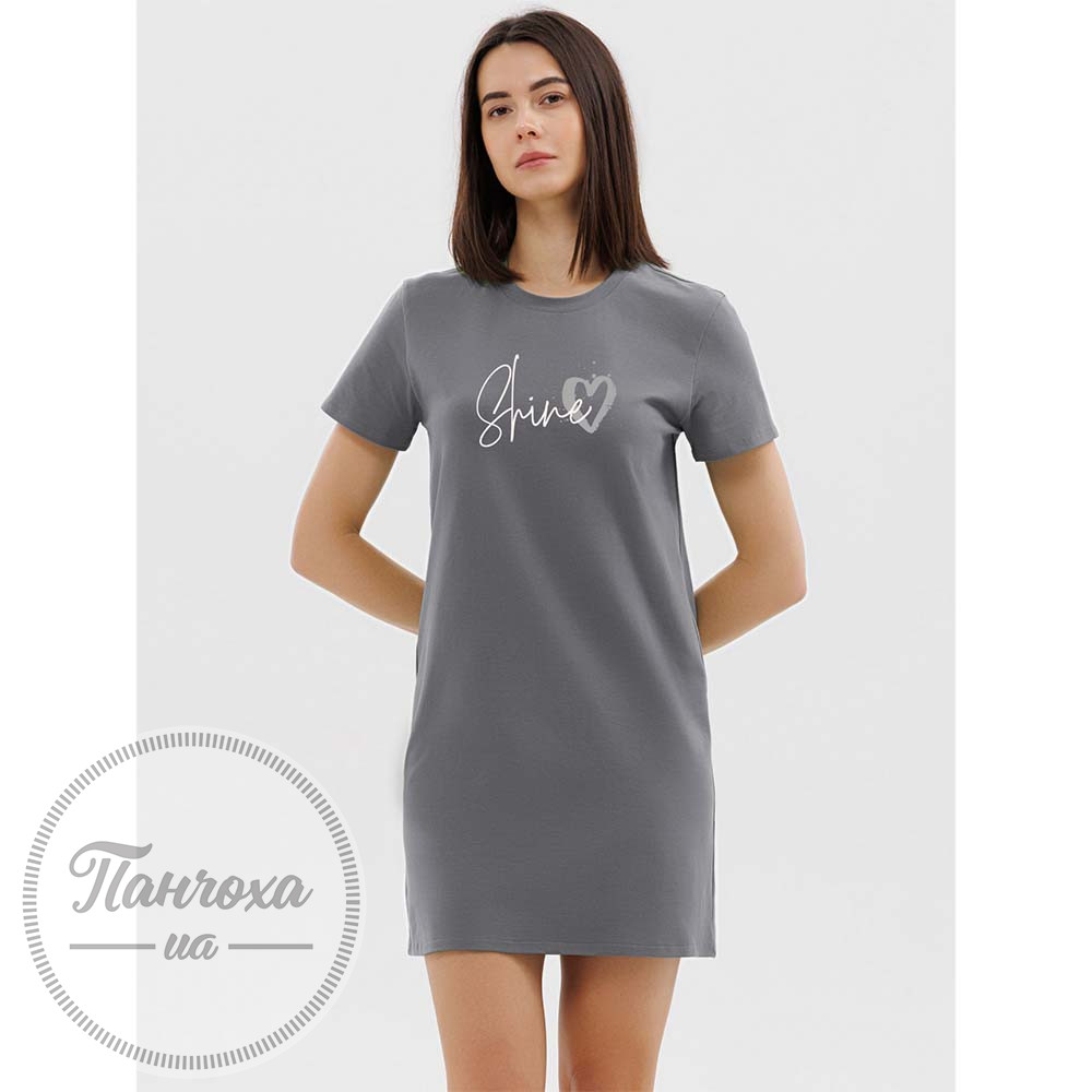 Нічна сорочка жіноча ROKSANA 1761 (Shine) р.XL Сірий Нічна сорочка жіноча ROKSANA 1761 (Shine) р.XL Сірий