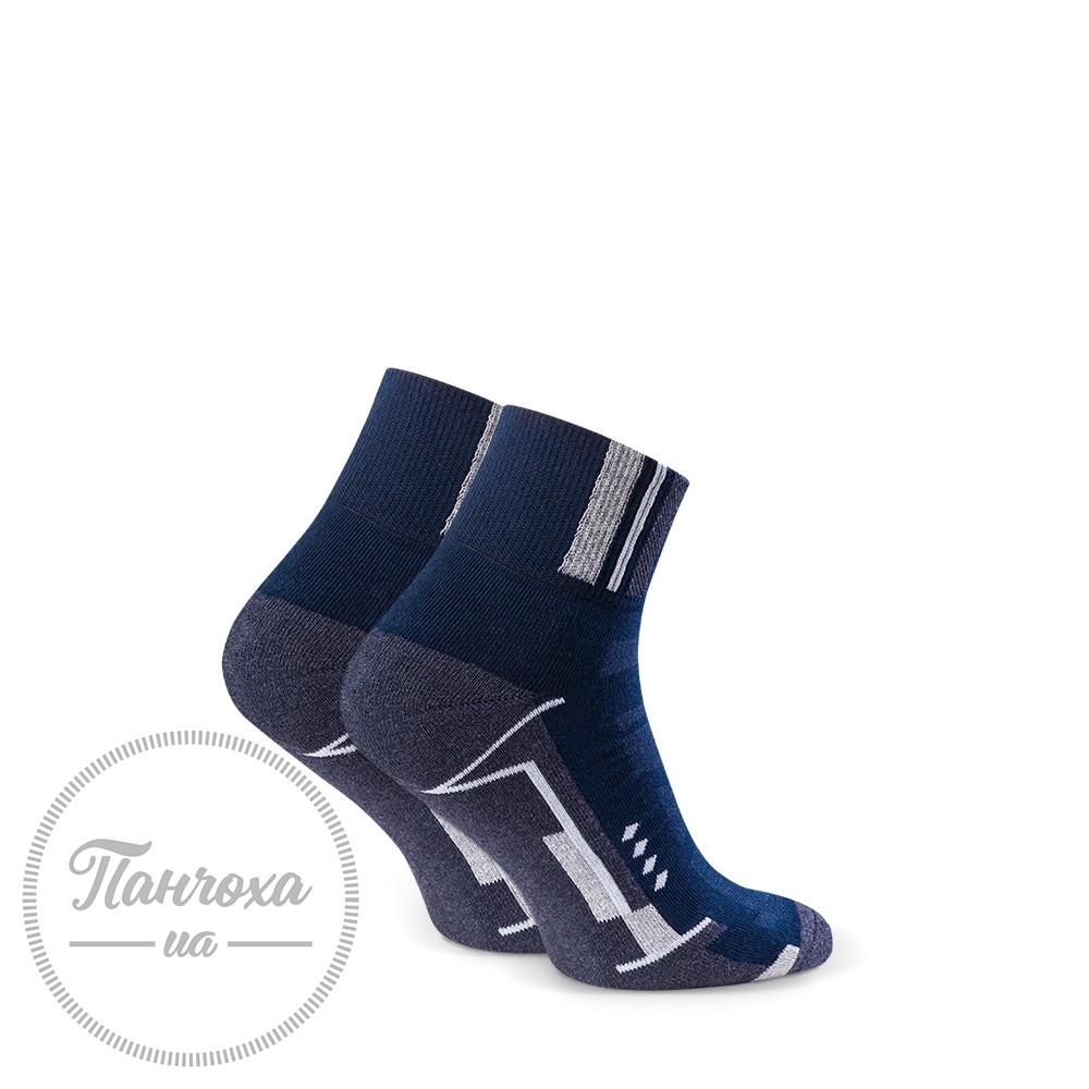 Шкарпетки чоловічі STEVEN 040 (спортивні 1) р.44-46 синій-джинс