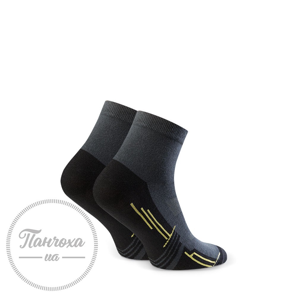 Шкарпетки чоловічі STEVEN (спортивні 8) 054 р.41-43 Графіт-чорний