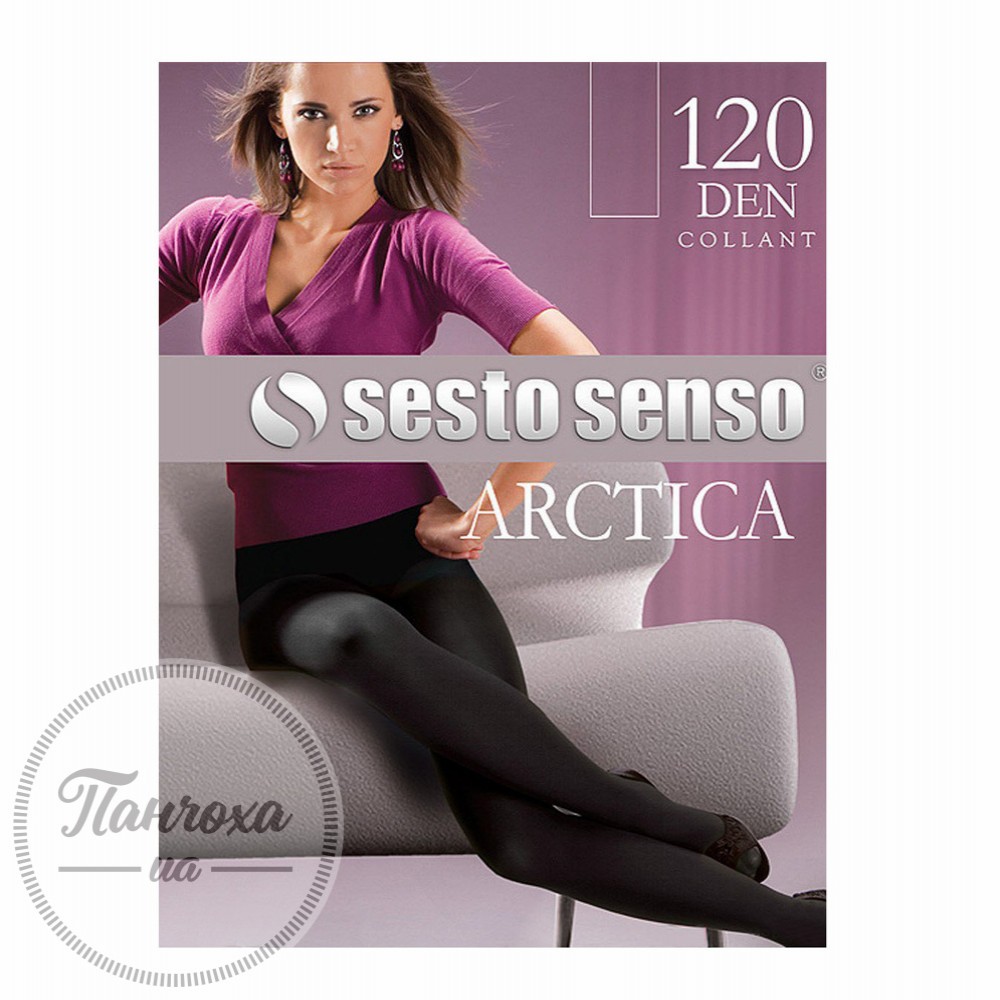 Колготи жіночі SESTO SENSO Arctica 120 den з мікрофіброю (XL, nero)