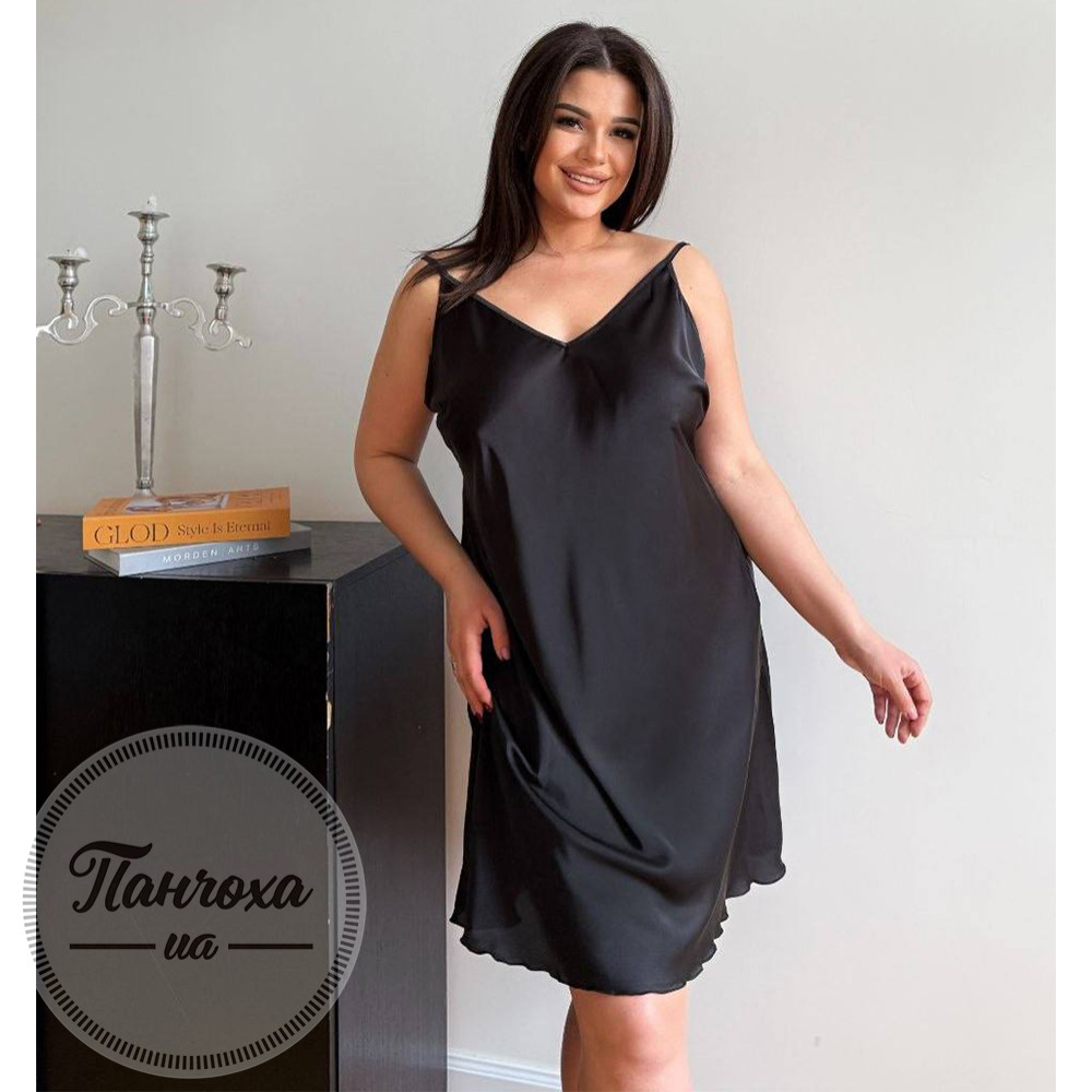 Нічна сорочка жіноча JULIA 3066_25 р.48-50 Чорний Нічна сорочка жіноча JULIA 3066_25 р.48-50 Чорний
