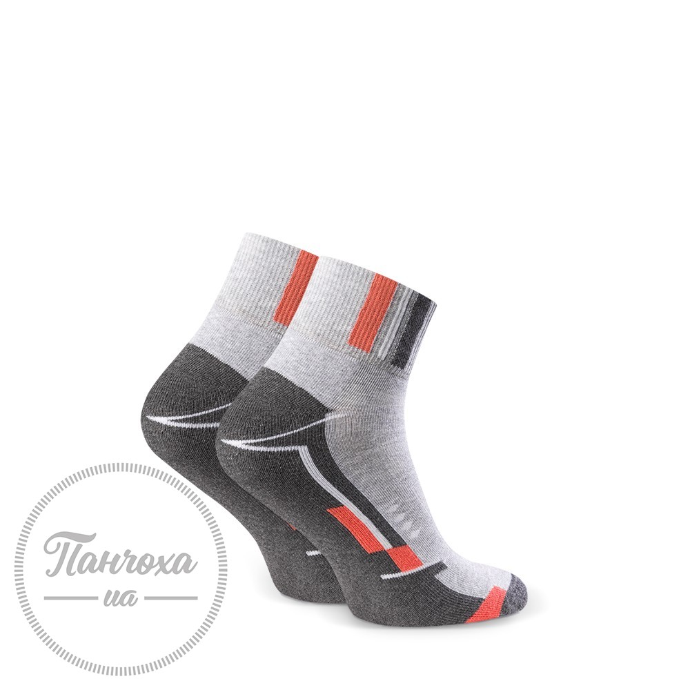 Шкарпетки жіночі STEVEN 040 (sport 1) р.35-37 св.сірий-сірий