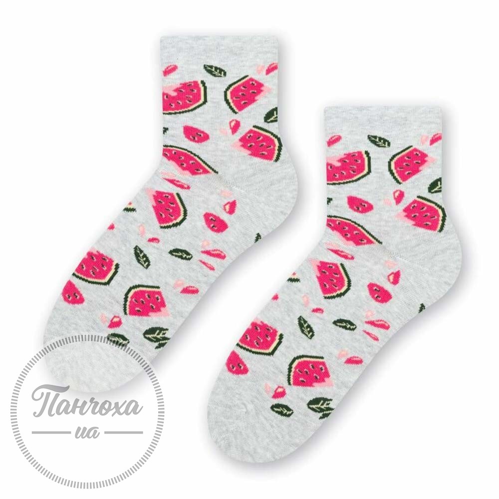 Носки женские STEVEN 099 (арбуз) р.35-37 св.серый Носки женские STEVEN 099 (арбуз) р.35-37 св.серый