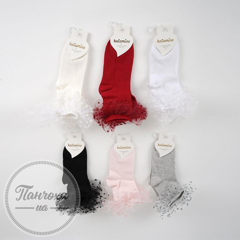 Шкарпетки для дівчат KATAMINO К22145 р.30-32 (7-8 років) Сірий