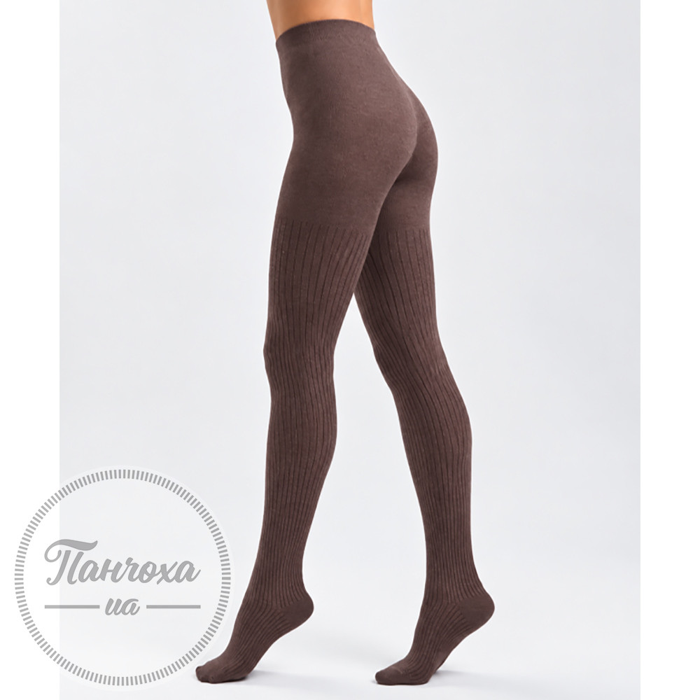 Колготи жіночі ELEGANTE COTTON 300 (в рубчик), р.2, Chocolate Колготи жіночі ELEGANTE COTTON 300 (в рубчик), р.2, Chocolate