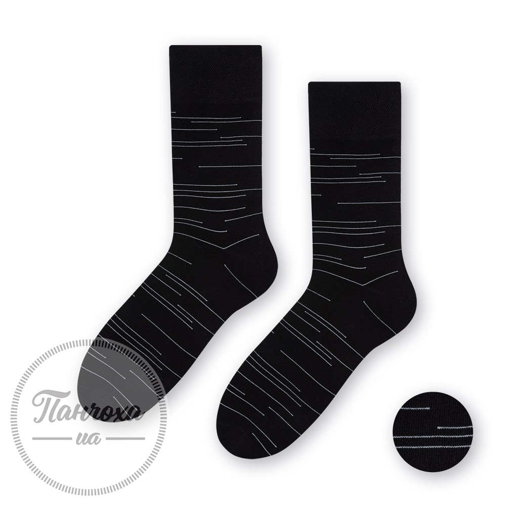 Шкарпетки чоловічі STEVEN SUITLINE 056 (wzory4) р.39-41 чорний