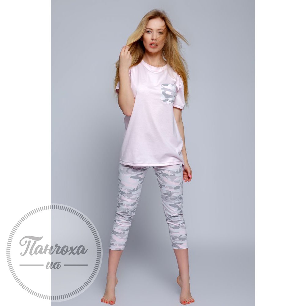 Домашний комплект Sensis MILITARY (футболка+леггинсы) p.L/XL Розовый-серый Домашний комплект Sensis MILITARY (футболка+леггинсы) p.L/XL Розовый-серый