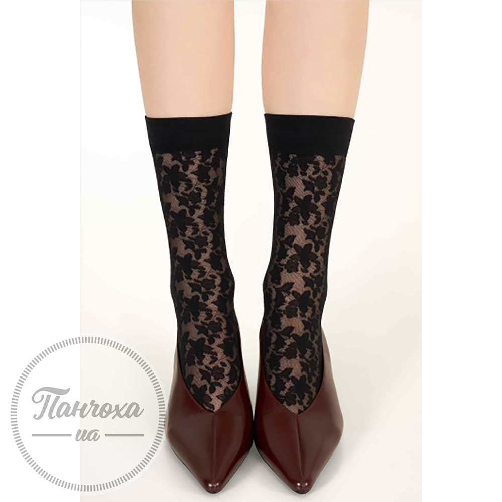 Шкарпетки жіночі MURA PIZZO FIORI CALZINO C4315 p.36-40 Nero Шкарпетки жіночі MURA PIZZO FIORI CALZINO C4315 p.36-40 Nero