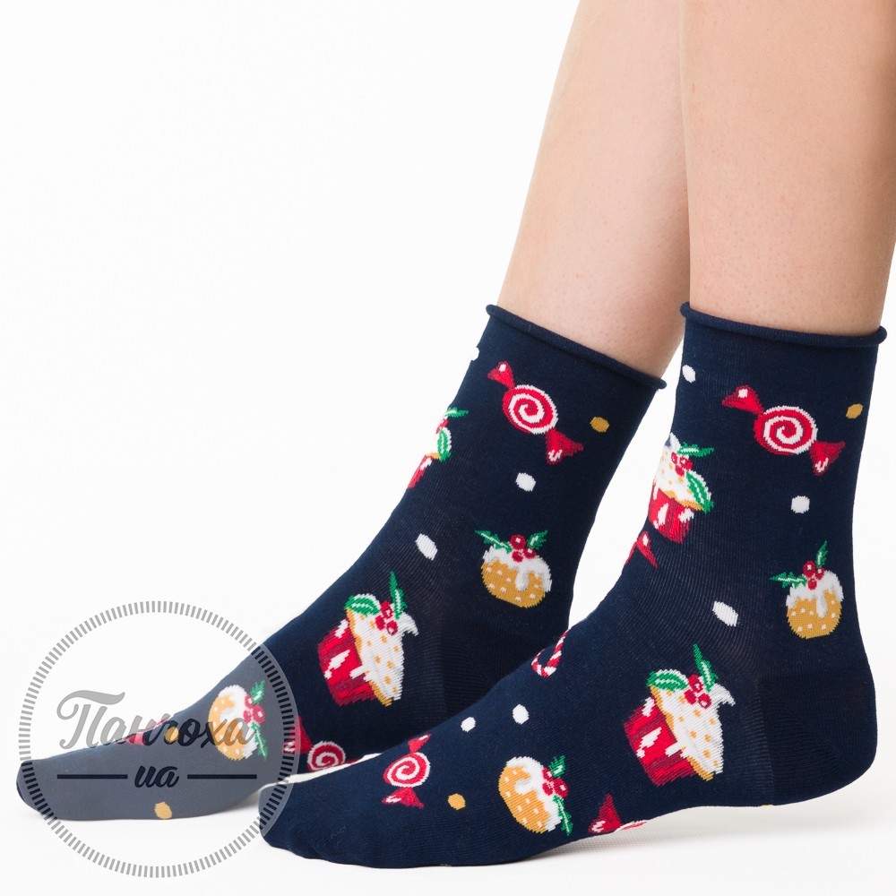 Шкарпетки жіночі STEVEN 136 (ласощі) р.38-40 гранат
