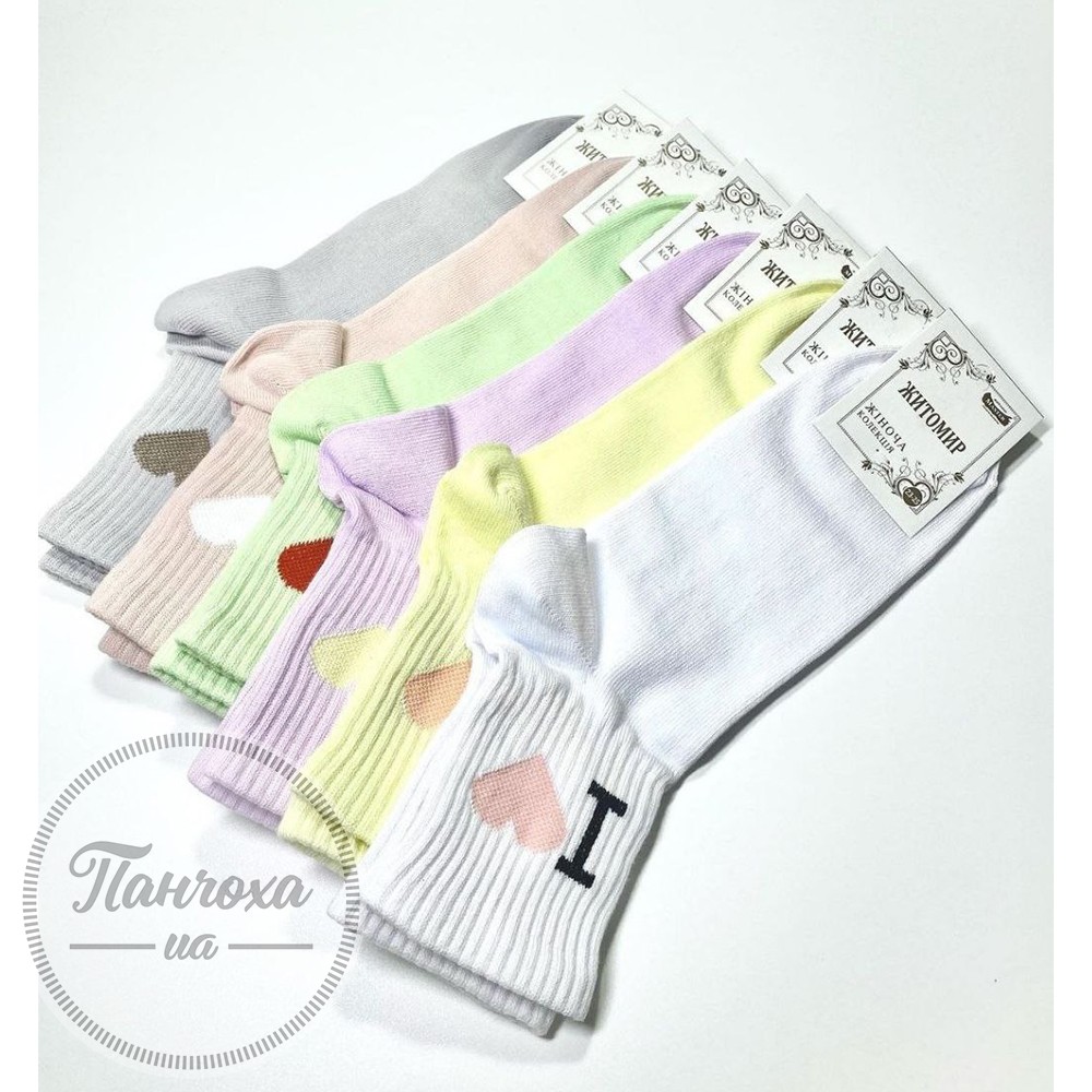 Шкарпетки жіночі Master 114 (з резинкою) "I love'' р.23-25 Блакитний Шкарпетки жіночі Master 114 (з резинкою) "I love'' р.23-25 Блакитний