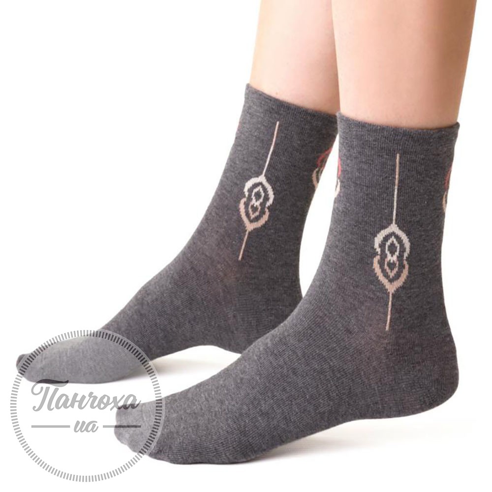 Шкарпетки жіночі STEVEN 099 (узор 1) р.35-37 сірий