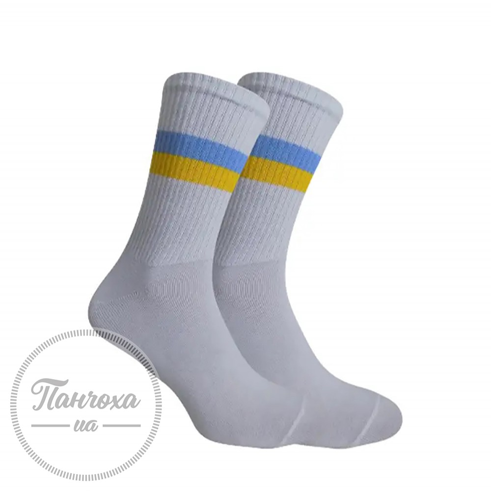 Шкарпетки чоловічі Master (висока резинка) Патріотичні (прапор-смужки) р.25-27 Білий Шкарпетки чоловічі Master (висока резинка) Патріотичні (прапор-смужки) р.25-27 Білий