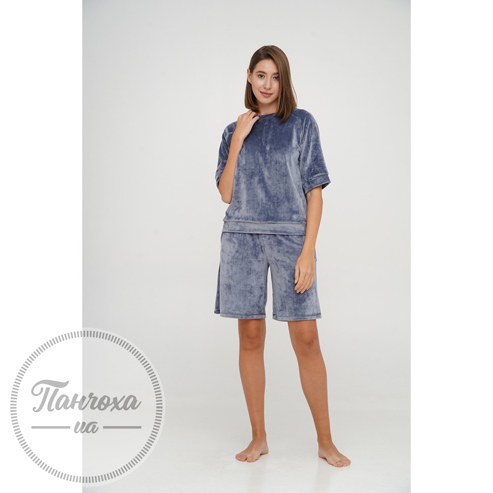 Домашній комплект JULIA КШ_3 (3/4 рукав+шорти) p.42-44 Світло-сірий Домашній комплект JULIA КШ_3 (3/4 рукав+шорти) p.42-44 Світло-сірий