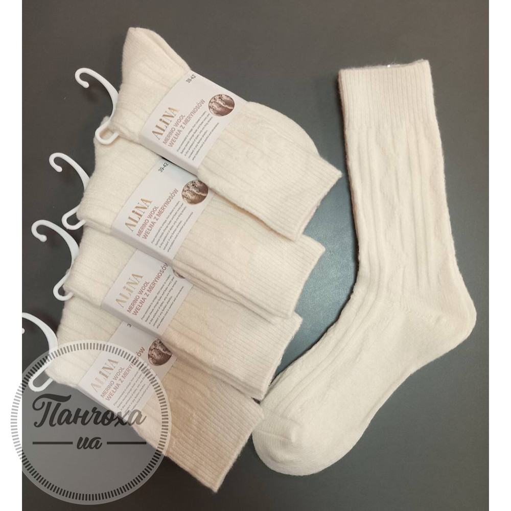 Шкарпетки жіночі ALINA BL21086F р.39-42 Молочний Шкарпетки жіночі ALINA BL21086F р.39-42 Молочний