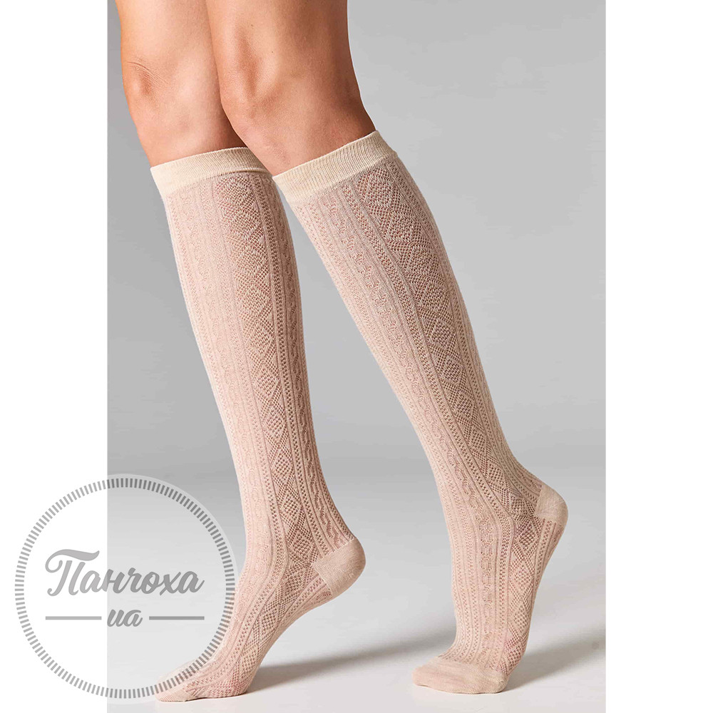 Гольфи жіночі LEGS KNEE HIGH WOOL SILK KW33 (2 пари) р.36-40 Cream /cacao Гольфи жіночі LEGS KNEE HIGH WOOL SILK KW33 (2 пари) р.36-40 Cream /cacao