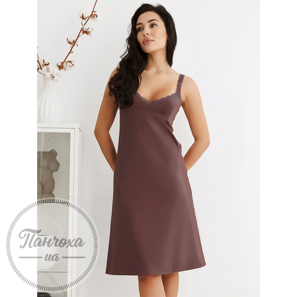 Ночная рубашка женская ROKSANA 1546 р. XL коричневый Ночная рубашка женская ROKSANA 1546 р. XL коричневый