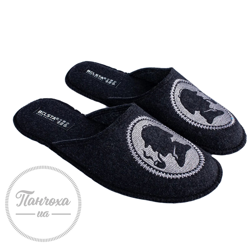 Тапочки мужские BELSTA V2202-3 №1058 VN-550 С-118 р. 41 Темно-серый Тапочки мужские BELSTA V2202-3 №1058 VN-550 С-118 р. 41 Темно-серый