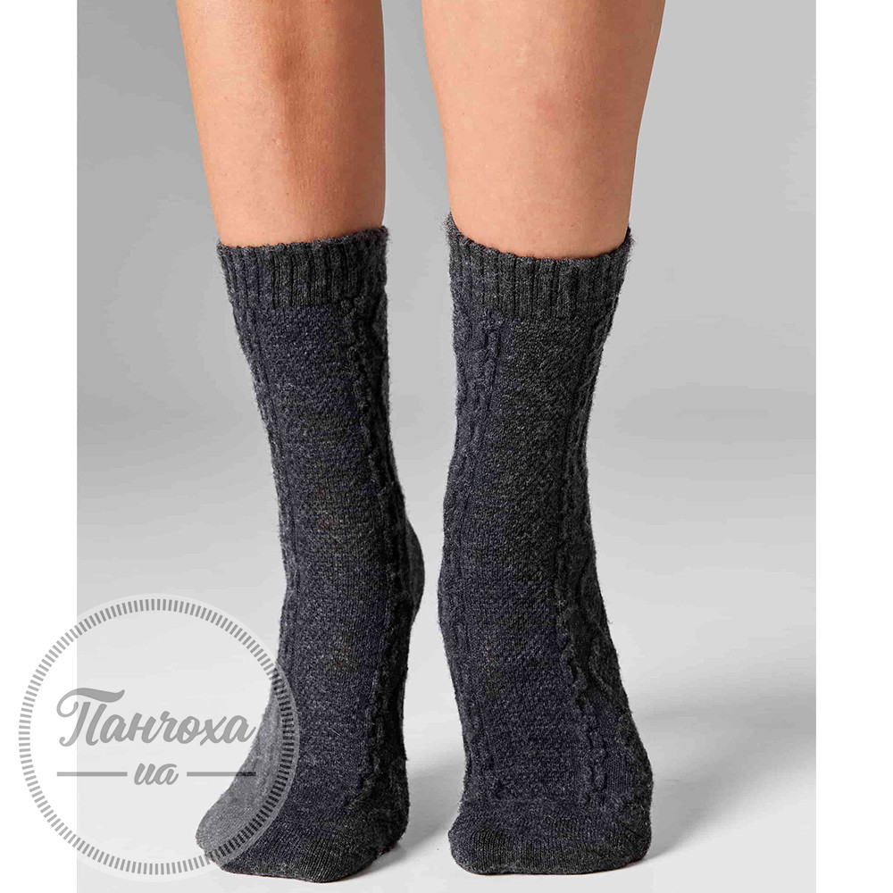 Шкарпетки жіночі LEGS SOCKS WOOL ROMB W35 (2 пари) р.36-41 Nero-antracite Шкарпетки жіночі LEGS SOCKS WOOL ROMB W35 (2 пари) р.36-41 Nero-antracite