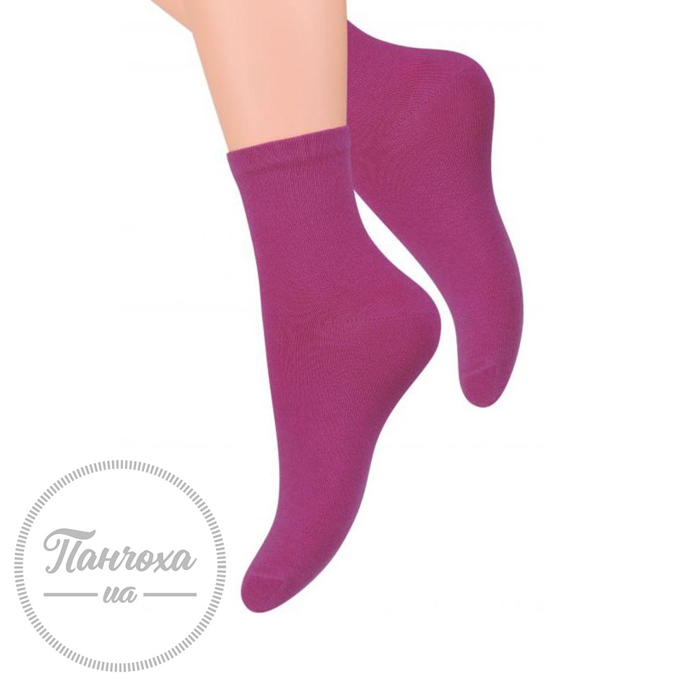 Шкарпетки жіночі STEVEN 037 (гладкі) р.38-40 темно-виноградний